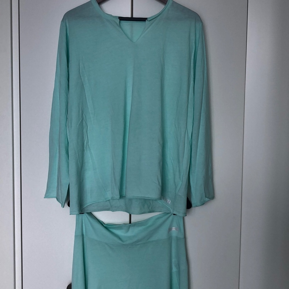 ZUUJA Women’s 2 pc set turquoise color